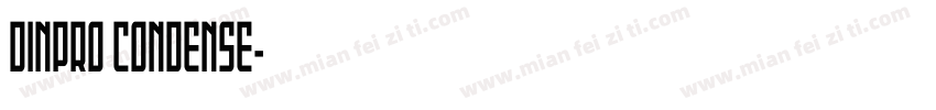 DINPRO CONDENSE字体转换